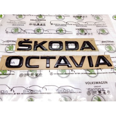 Черные эмблемы Skoda Octavia III A7 (2013-2020) бренд – Skoda Auto (Чехия) главное фото